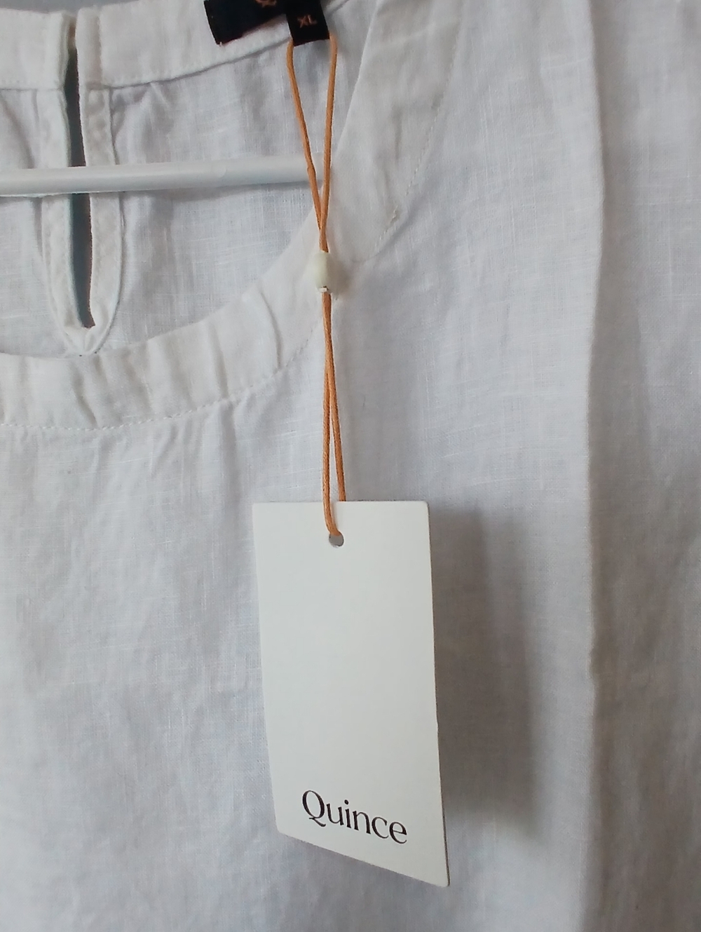 Quince 100% Linen Top Womens XL NWT Granola Girl Sustainable Lagenlook - Picture 3 of 5